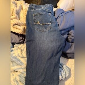 Blue Denim Jeans with Pocket Stitching